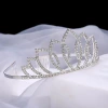 Bride's wedding dress, dress, silver metal hair crown, birthday gift, performance, versatile water diamond hair band, crystal diamond crown Application Scenario
